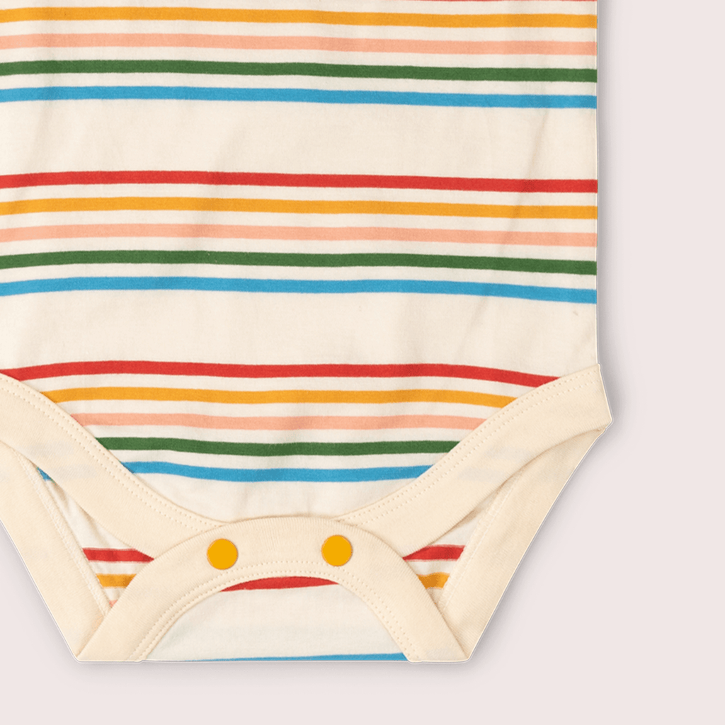 Organic Cotton Bodysuit 2 Pack - Vintage Rainbows
