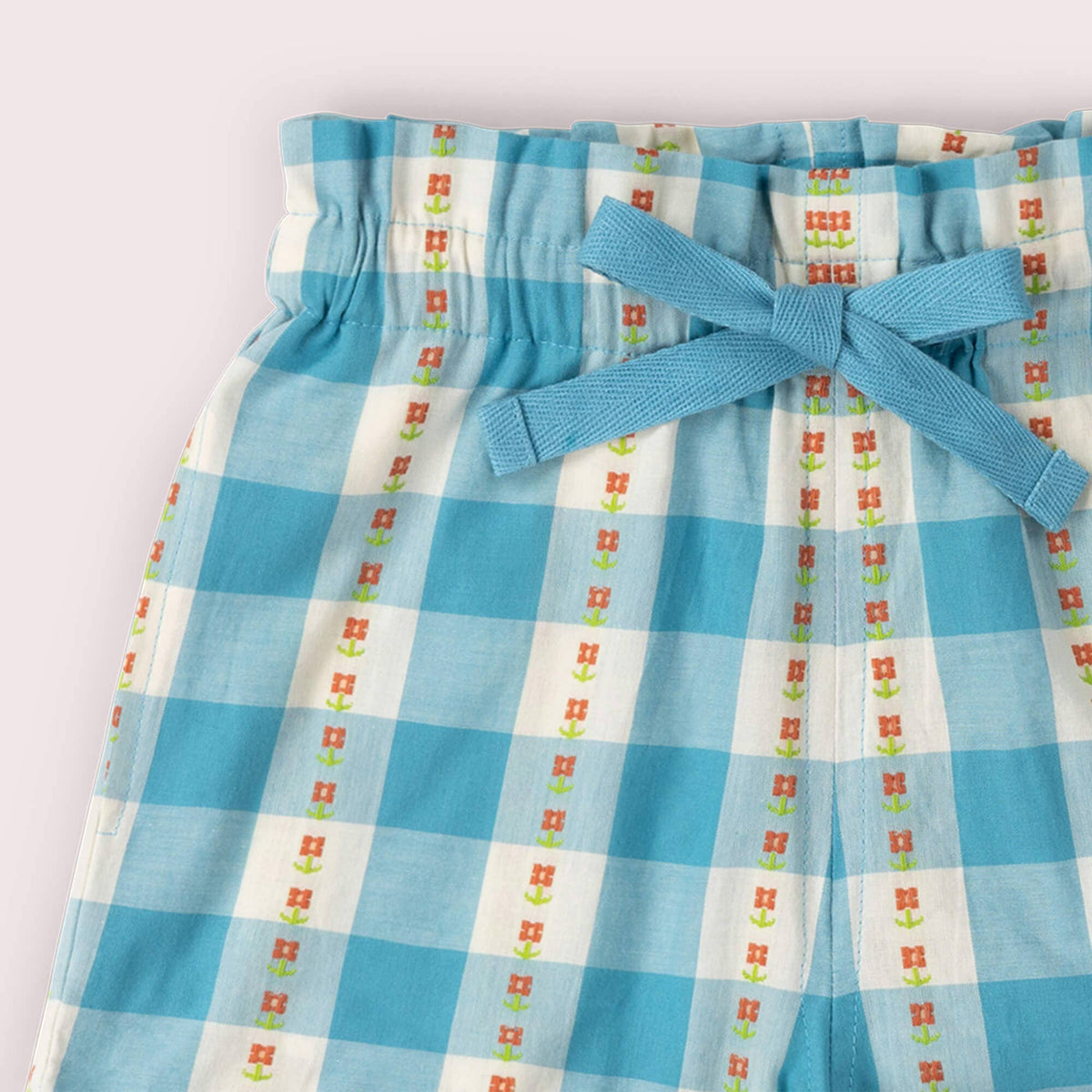 Organic Cotton Shorts - Blue Flowers