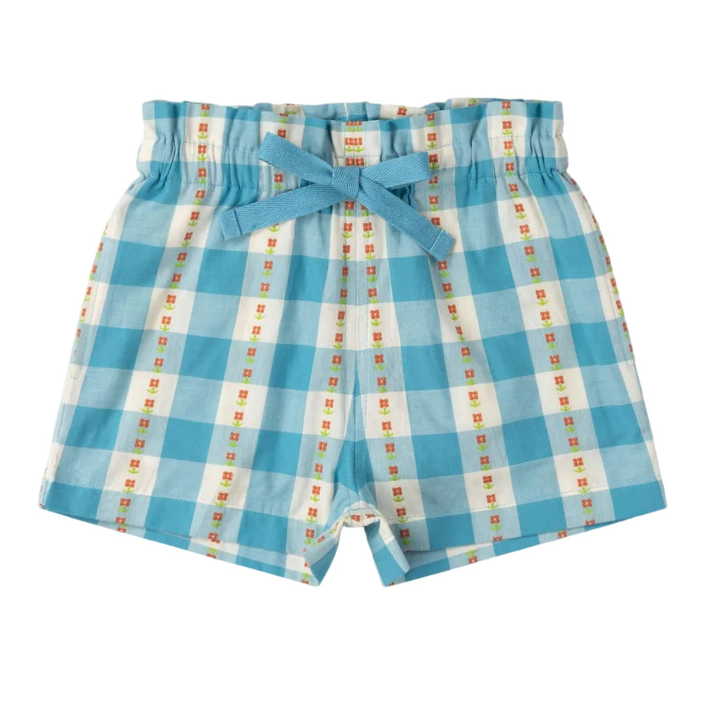 Organic Cotton Shorts - Blue Flowers