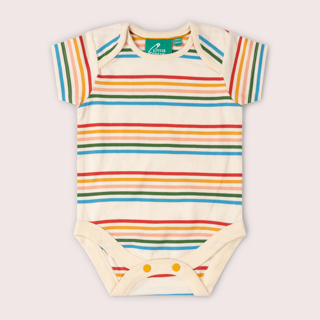 Organic Cotton Bodysuit 2 Pack - Vintage Rainbows
