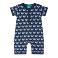 Organic Cotton Short Romper - Whales