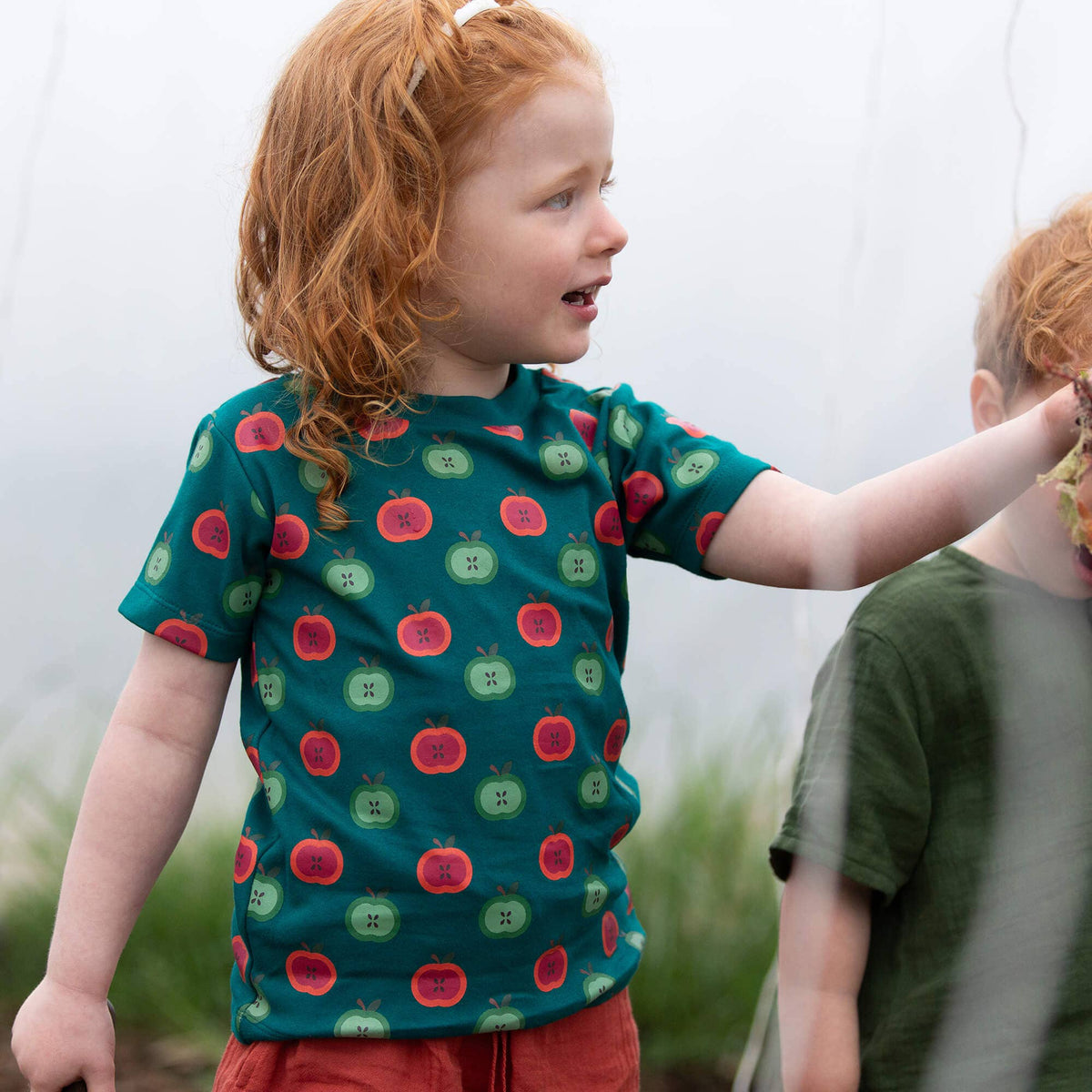 Organic Cotton Short Sleeve T-Shirt - Apples
