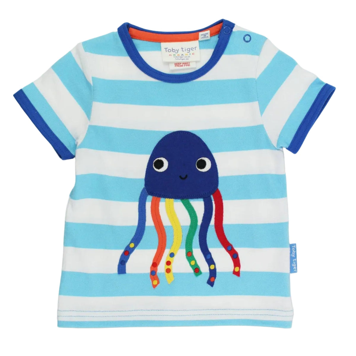 Organic Cotton Short Sleeve T-Shirt - Jellyfish Appliqué