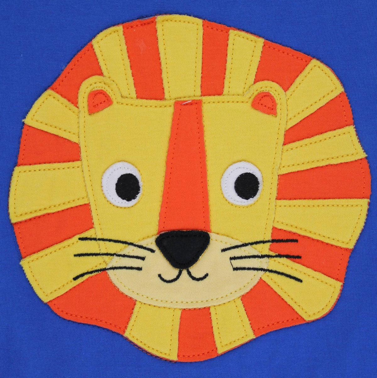 Organic Cotton Short Sleeve T-Shirt - Lion Appliqué