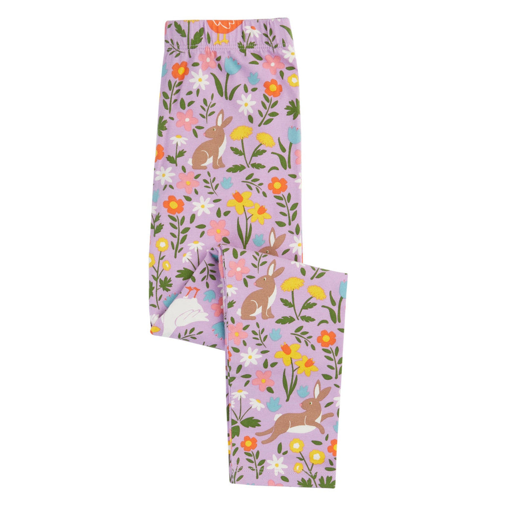 Organic Cotton Leggings - Bunny Meadow