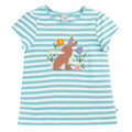 Organic Cotton Short Sleeve Top - Bunny Appliqué