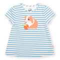 Organic Cotton Short Sleeve Tunic - Guinea Pig Appliqué