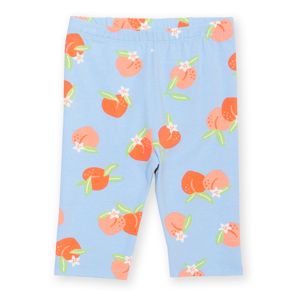 Organic Cotton Pedal Pushers - Peach Print