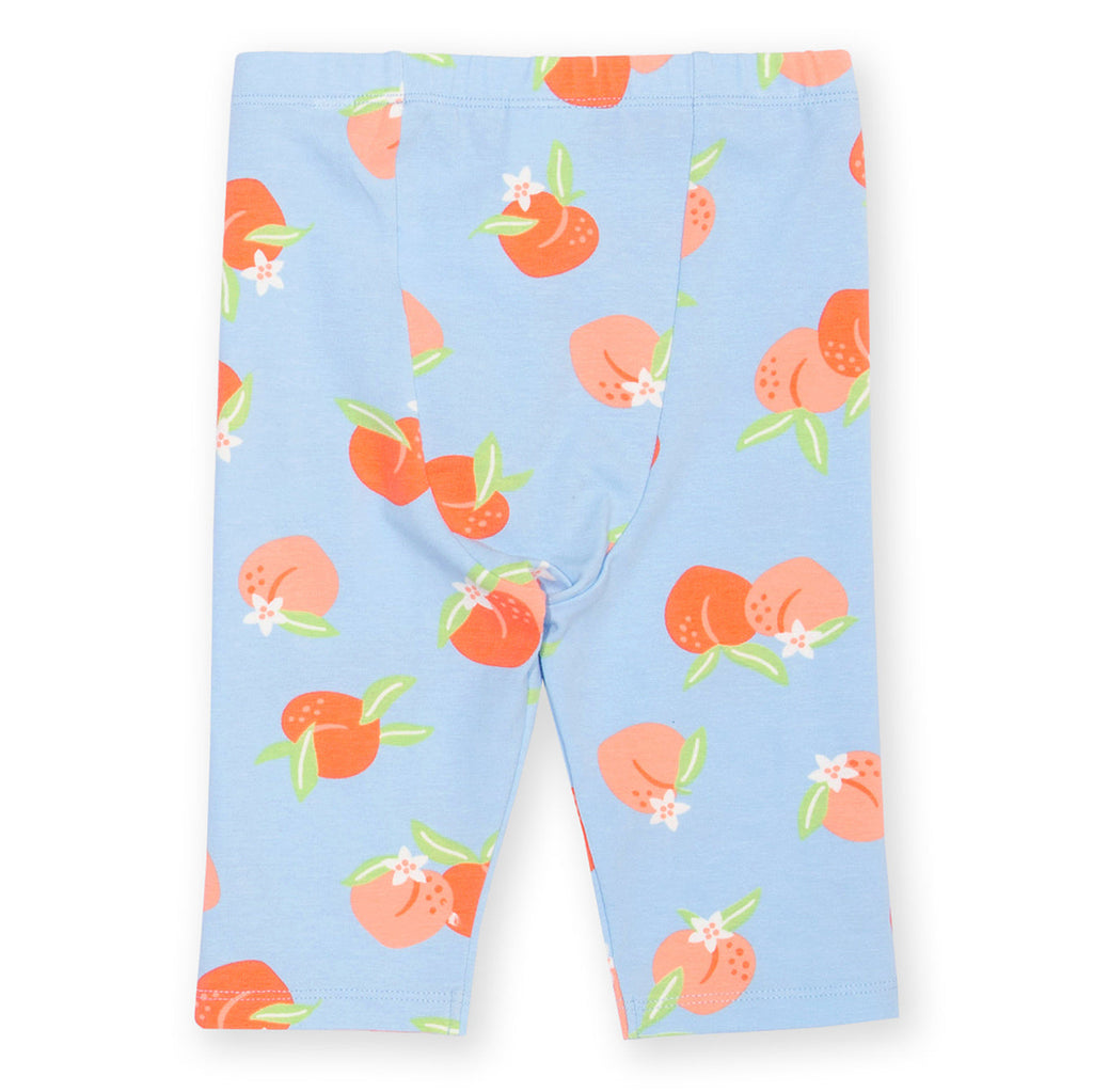 Organic Cotton Pedal Pushers - Peach Print