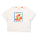 Organic Cotton Short Sleeve Boxy T-Shirt - Life's a Peach Print
