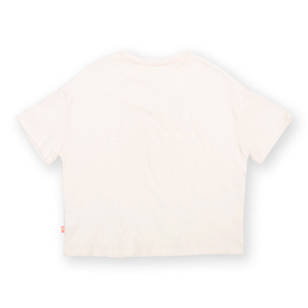 Organic Cotton Short Sleeve Boxy T-Shirt - Life's a Peach Print