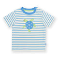 Organic Cotton Short Sleeve T-Shirt - Little Turtle Appliqué