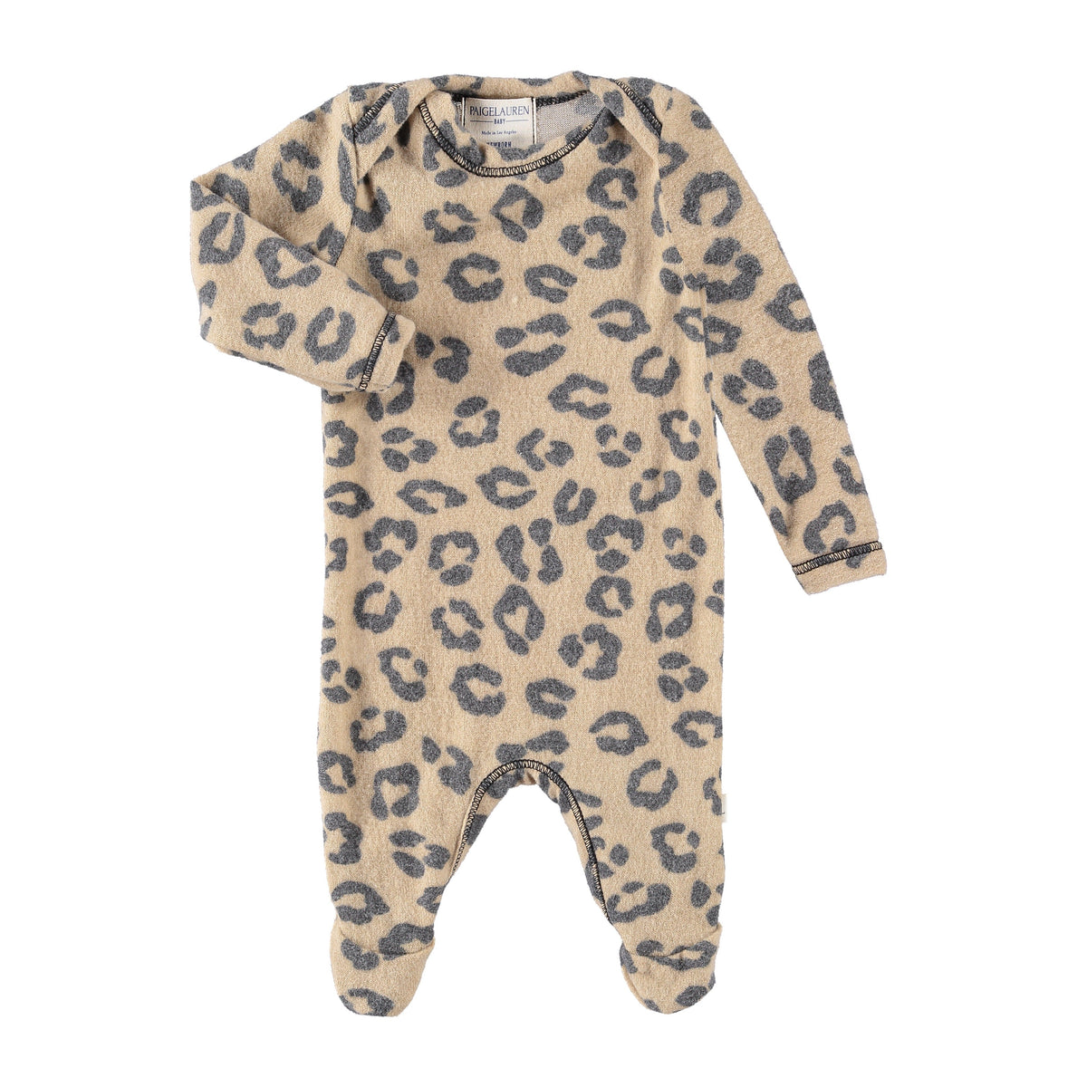 Brushed Hacci Footie Pajamas - Various Animal Prints