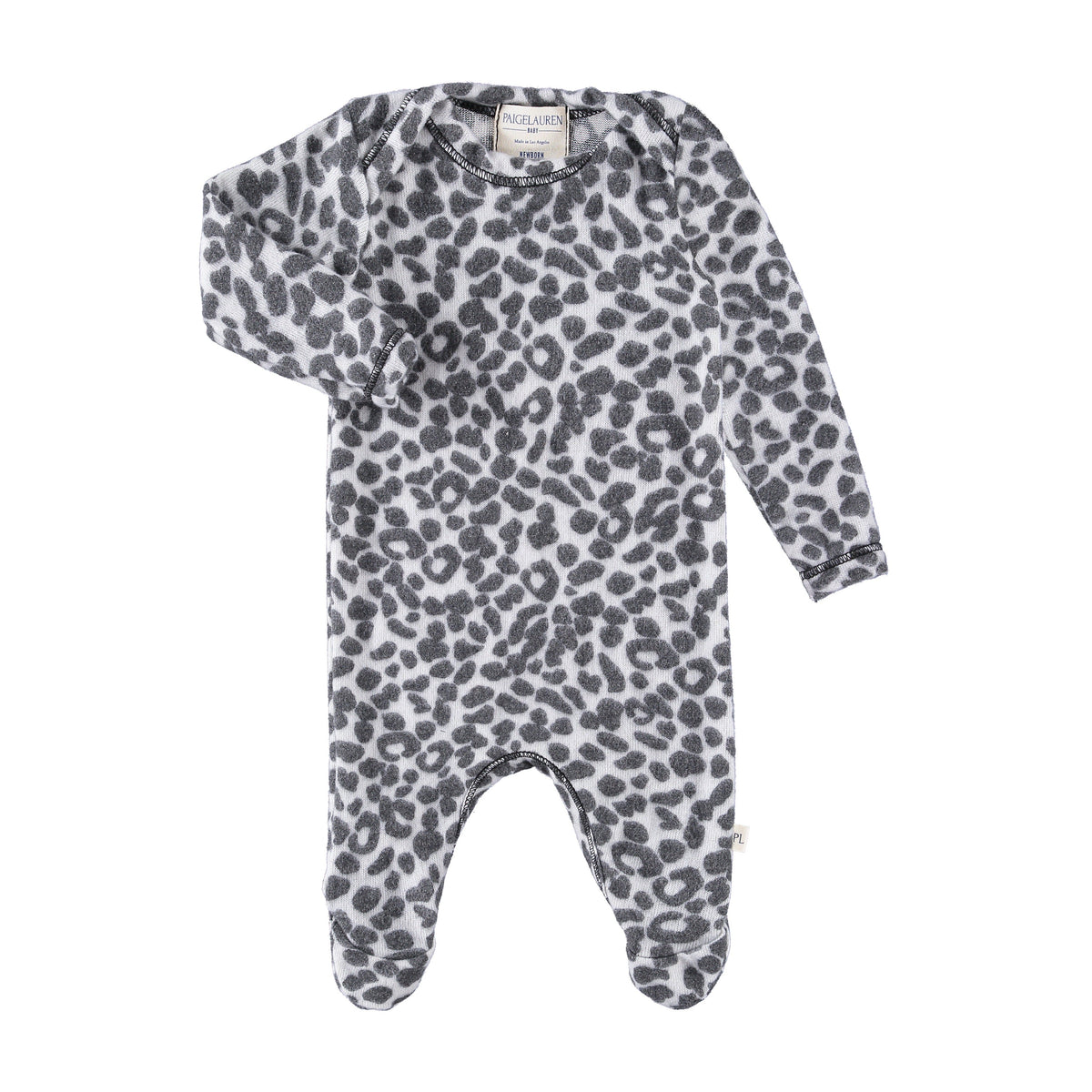 Brushed Hacci Footie Pajamas - Various Animal Prints
