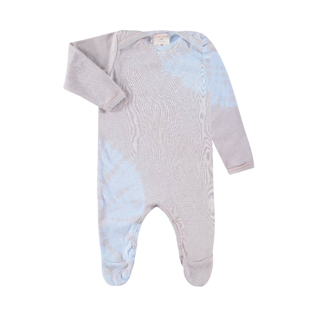 Organic Cotton Ribbed Footie Pajamas - Various Tie Dye Colors