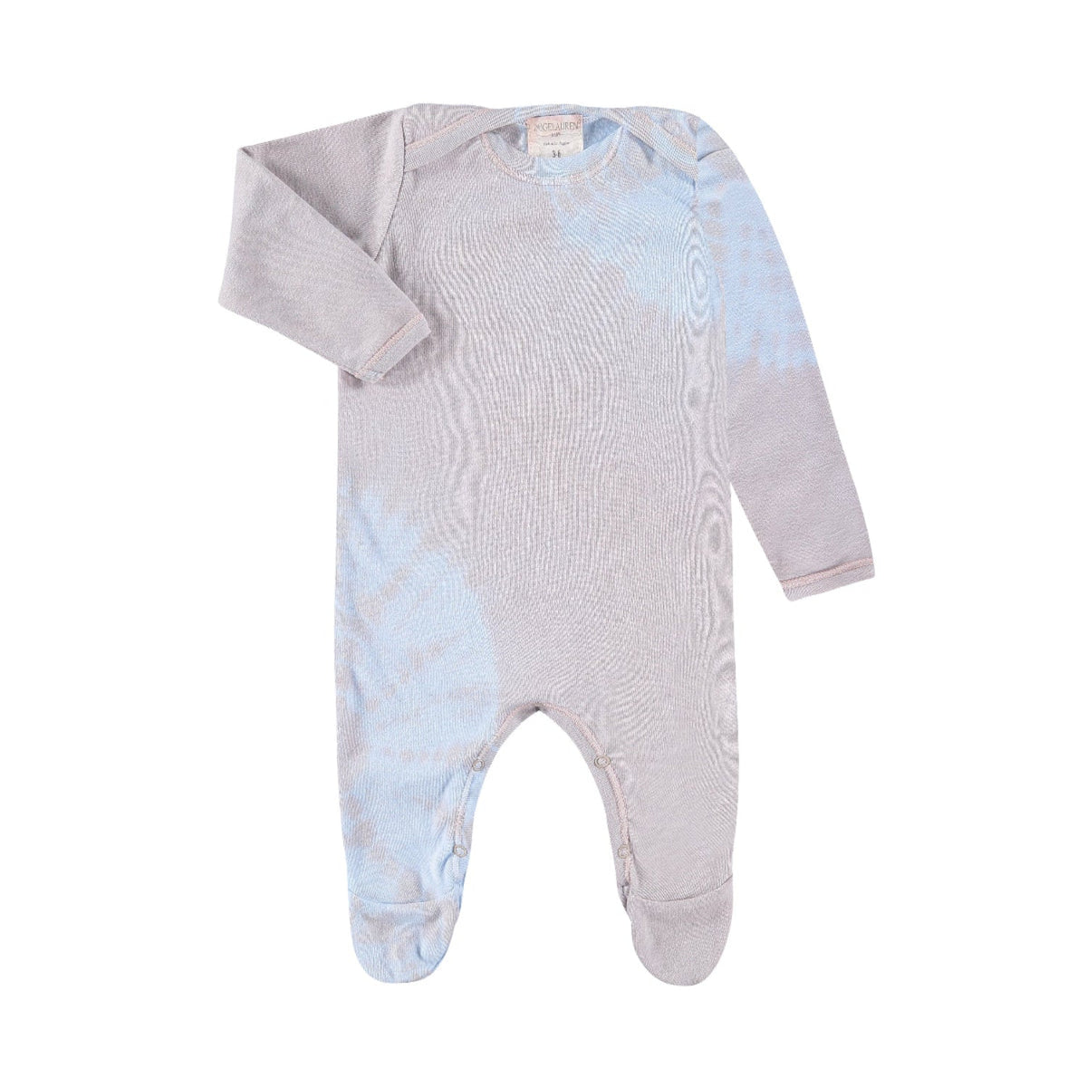 Organic Cotton Ribbed Footie Pajamas - Various Tie Dye Colors