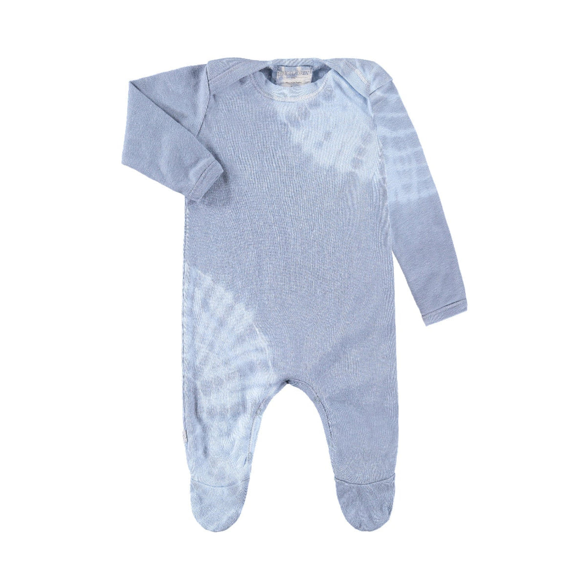 Organic Cotton Ribbed Footie Pajamas - Various Tie Dye Colors