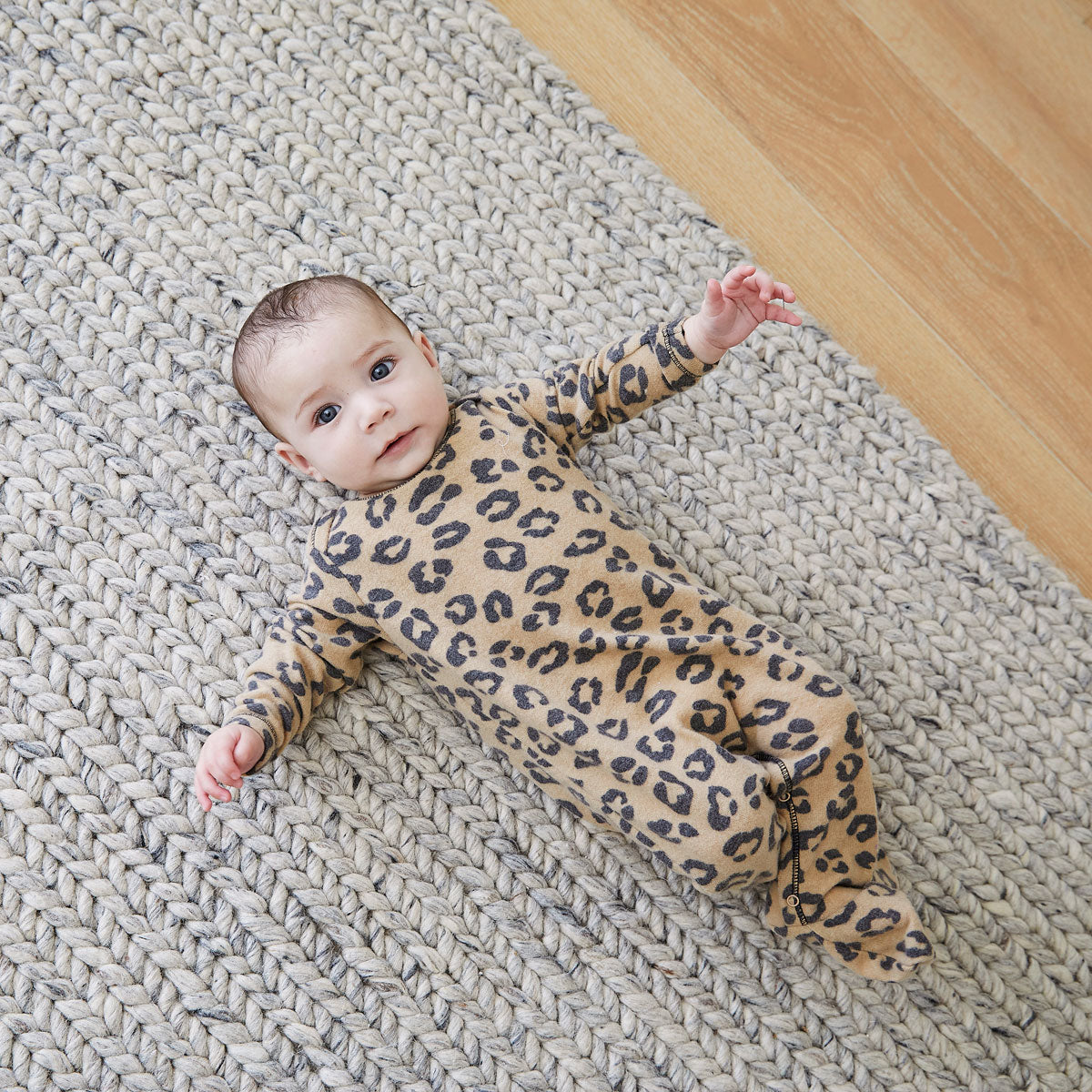 Brushed Hacci Footie Pajamas - Various Animal Prints