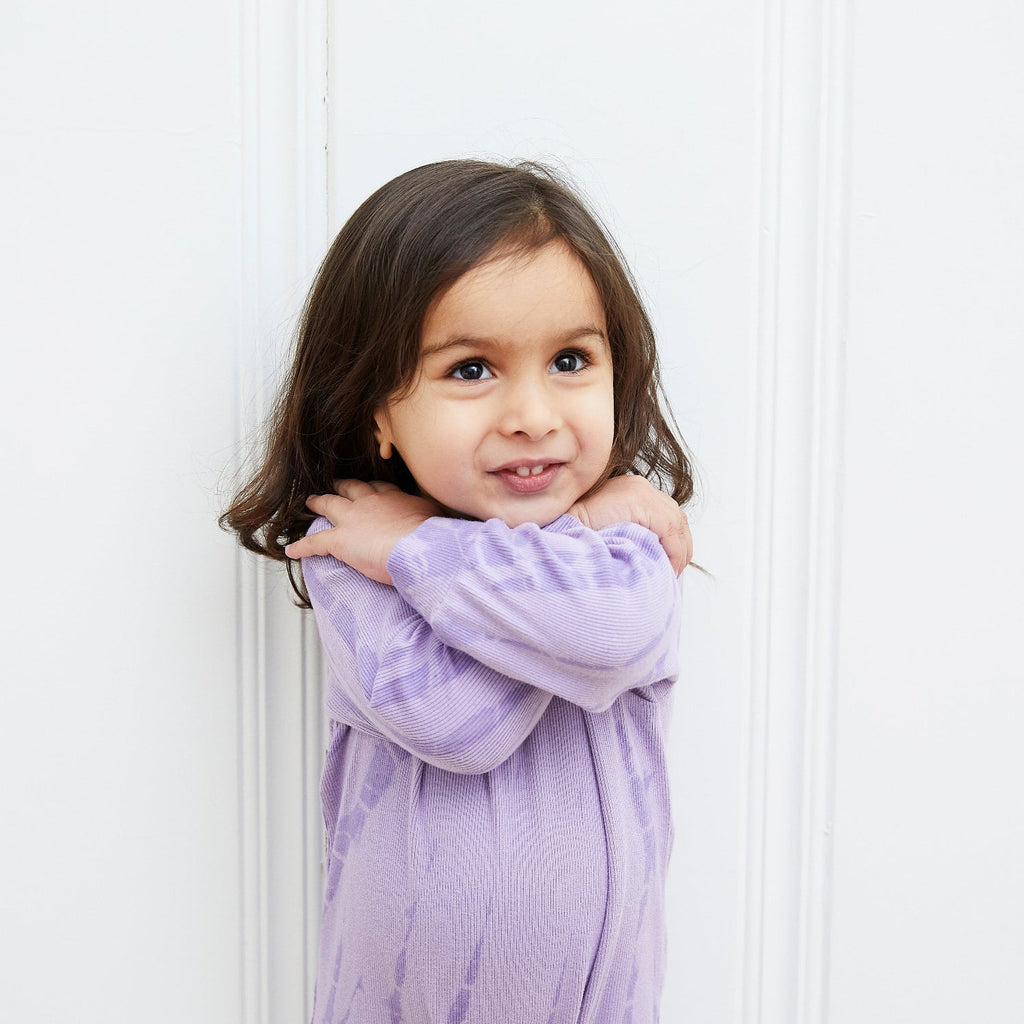 Cotton Blend Ribbed Henley Romper - Various Tie Dye Colors