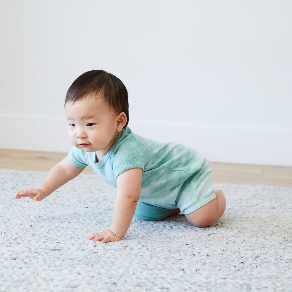 Cotton Blend Ribbed Shortall - Various Marbled Colors