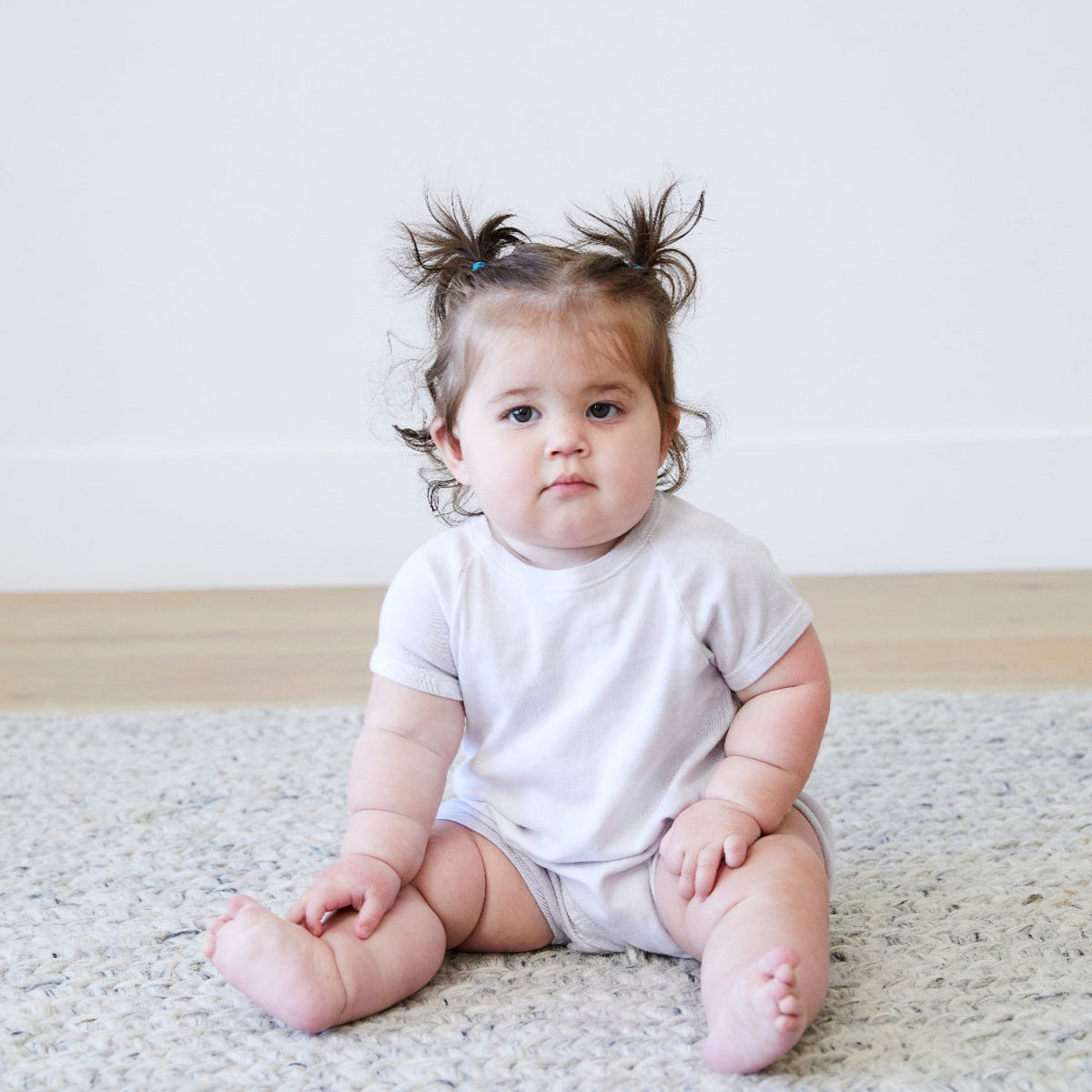 Cotton Blend Ribbed Shortall - Various Marbled Colors