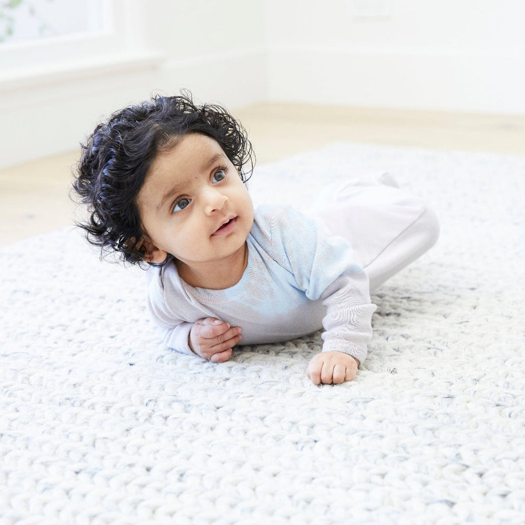 Organic Cotton Ribbed Footie Pajamas - Various Tie Dye Colors