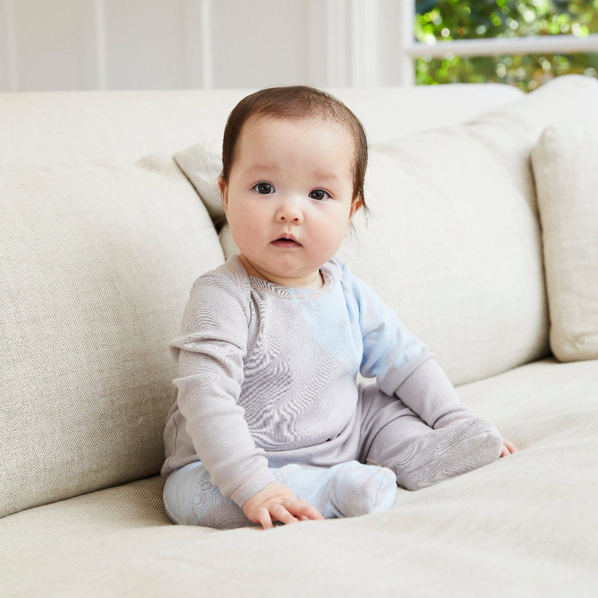 Organic Cotton Ribbed Footie Pajamas - Various Tie Dye Colors