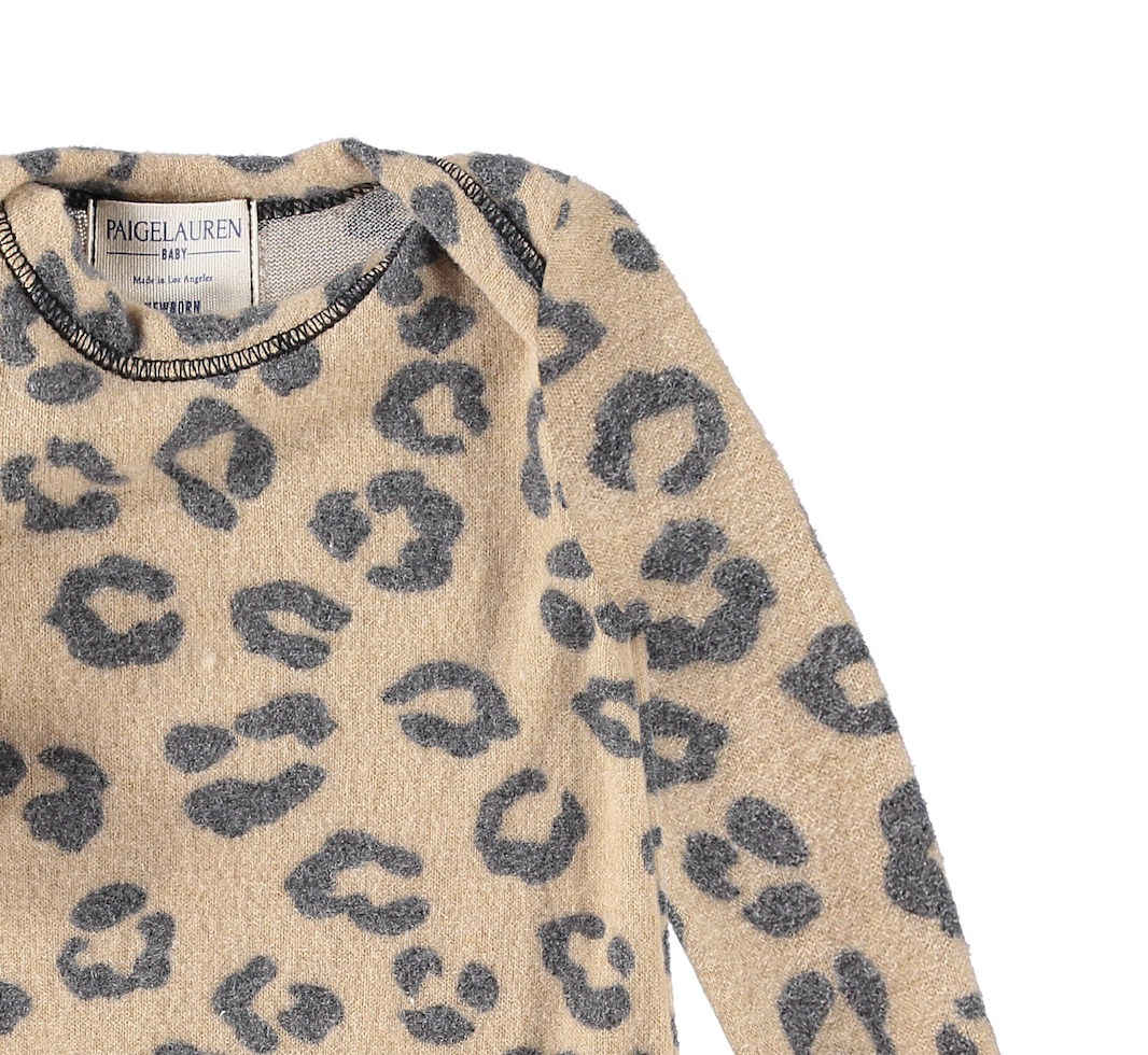 Brushed Hacci Footie Pajamas - Various Animal Prints