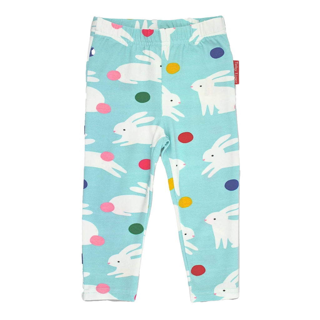 Organic Cotton Leggings - Bunny Hop Print