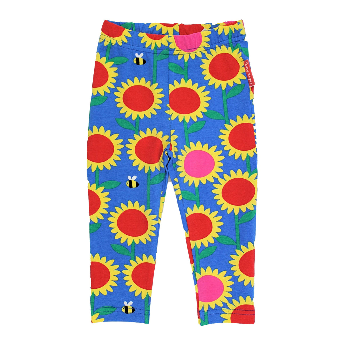 Organic Cotton Leggings - Sunflower & Bee Print