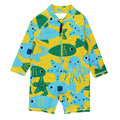 Recycled Polyester Long Sleeve Swimsuit - Under The Sea Print