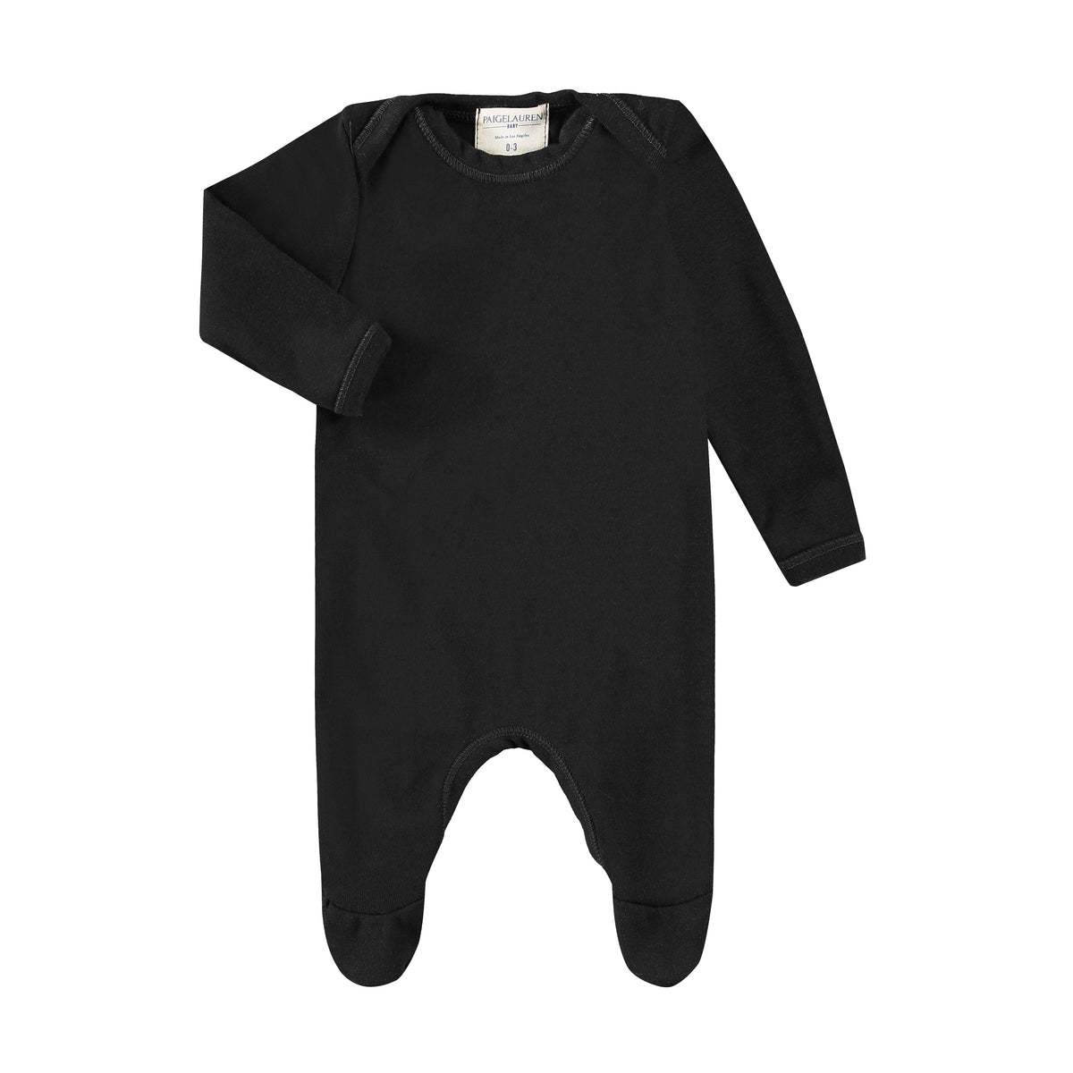 Organic Cotton Blend Ribbed Footie Pajama - Various Colors