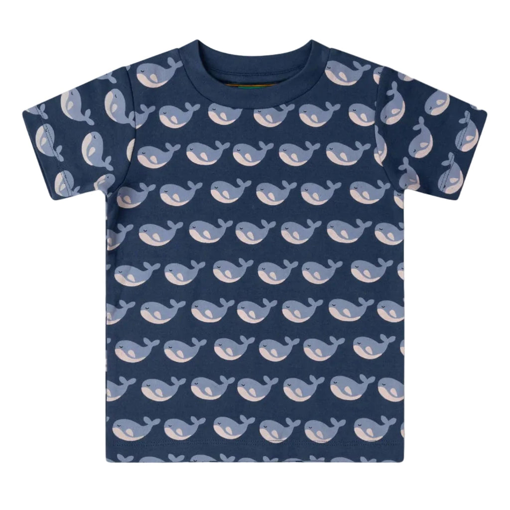Organic Cotton Short Sleeve T-Shirt - Whales