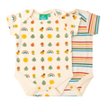 Organic Cotton Bodysuit 2 Pack - Vintage Rainbows