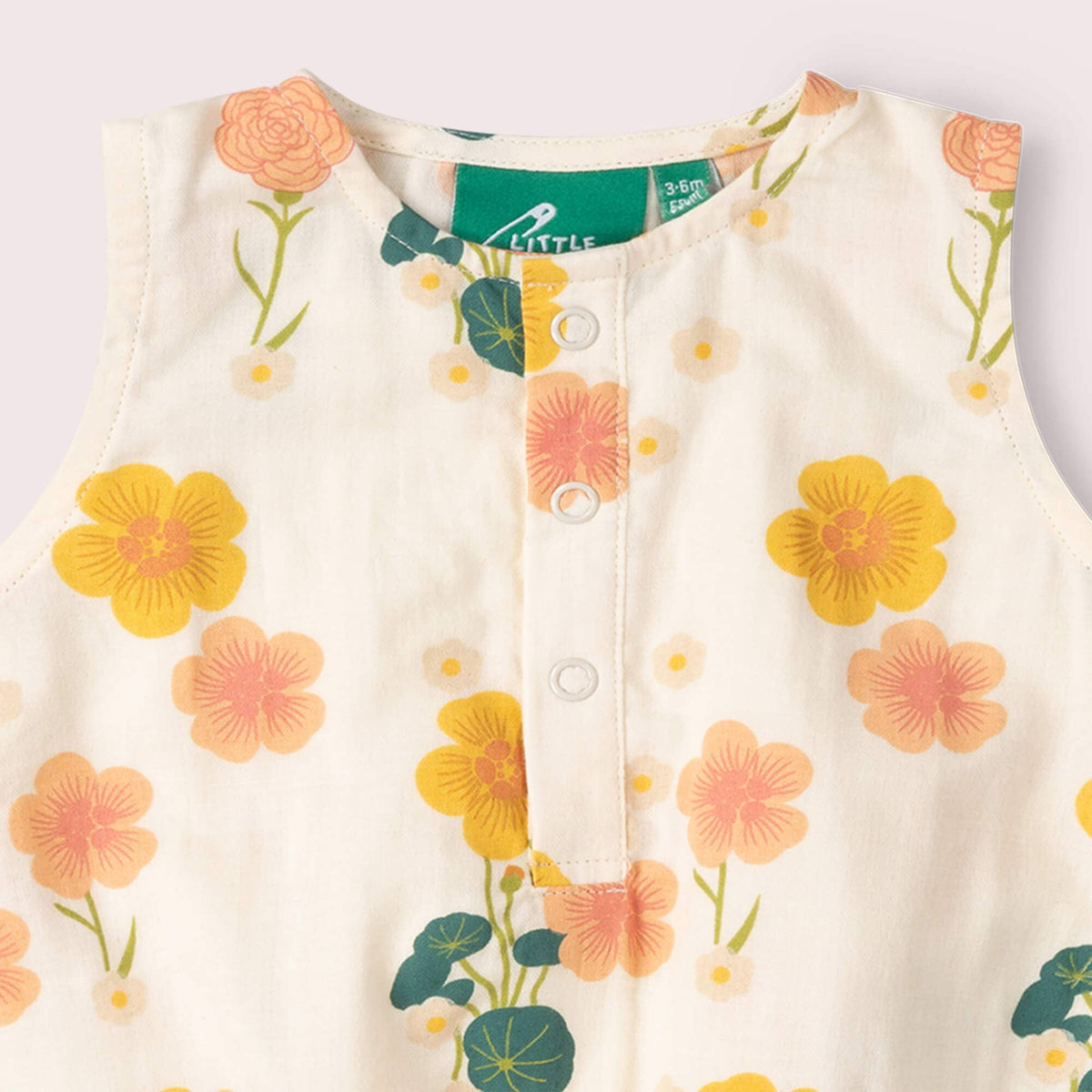 Organic Cotton Bubble Bodysuit - Flora