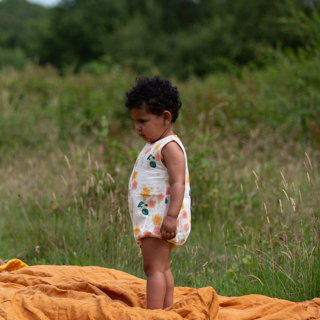 Organic Cotton Bubble Bodysuit - Flora