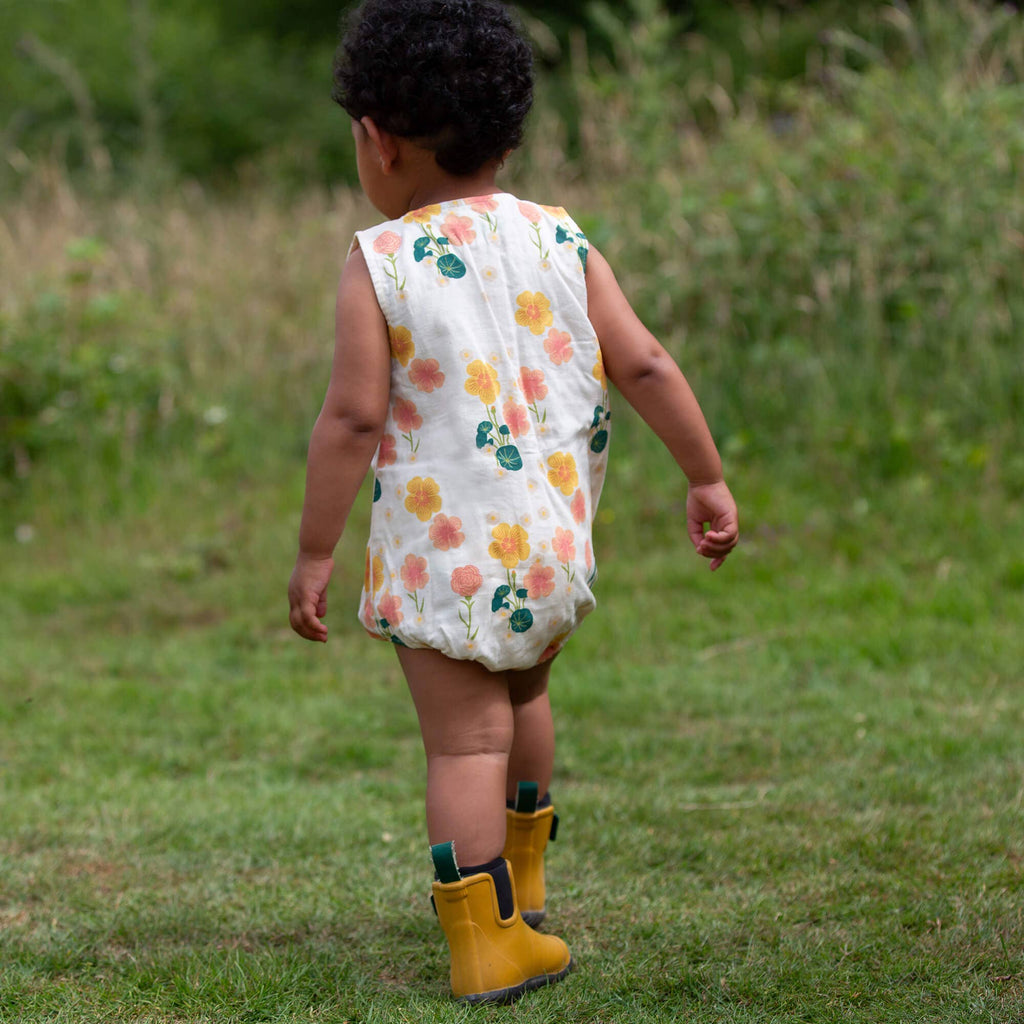 Organic Cotton Bubble Bodysuit - Flora